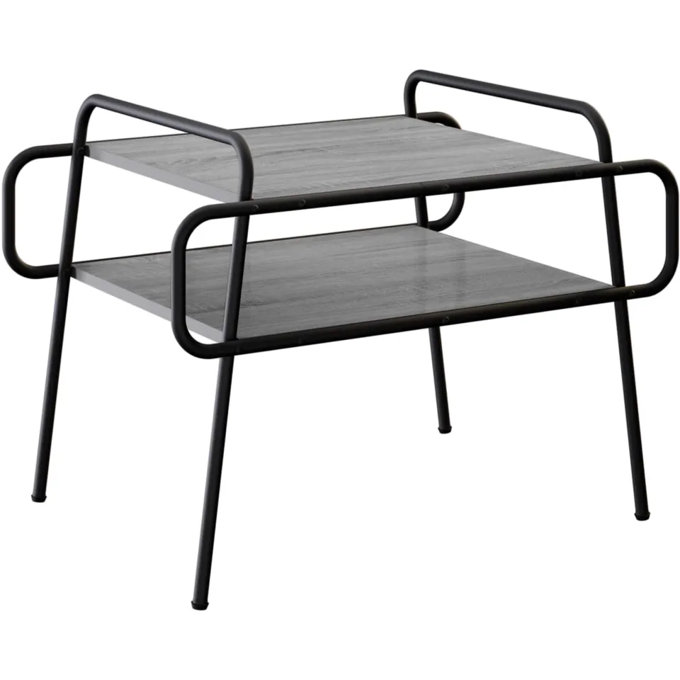 vidaXL Salontafel Grijs Sonoma 70 x 50 x 51 cm Bewerkt hout, foto 3