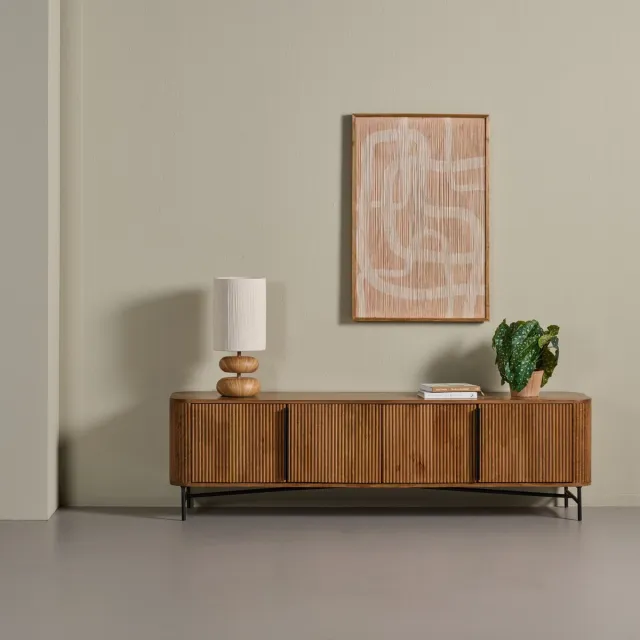 Woonexpress Tv Meubel Rego - Hout - Bruin - 177x50x40 cm (BxHxD)