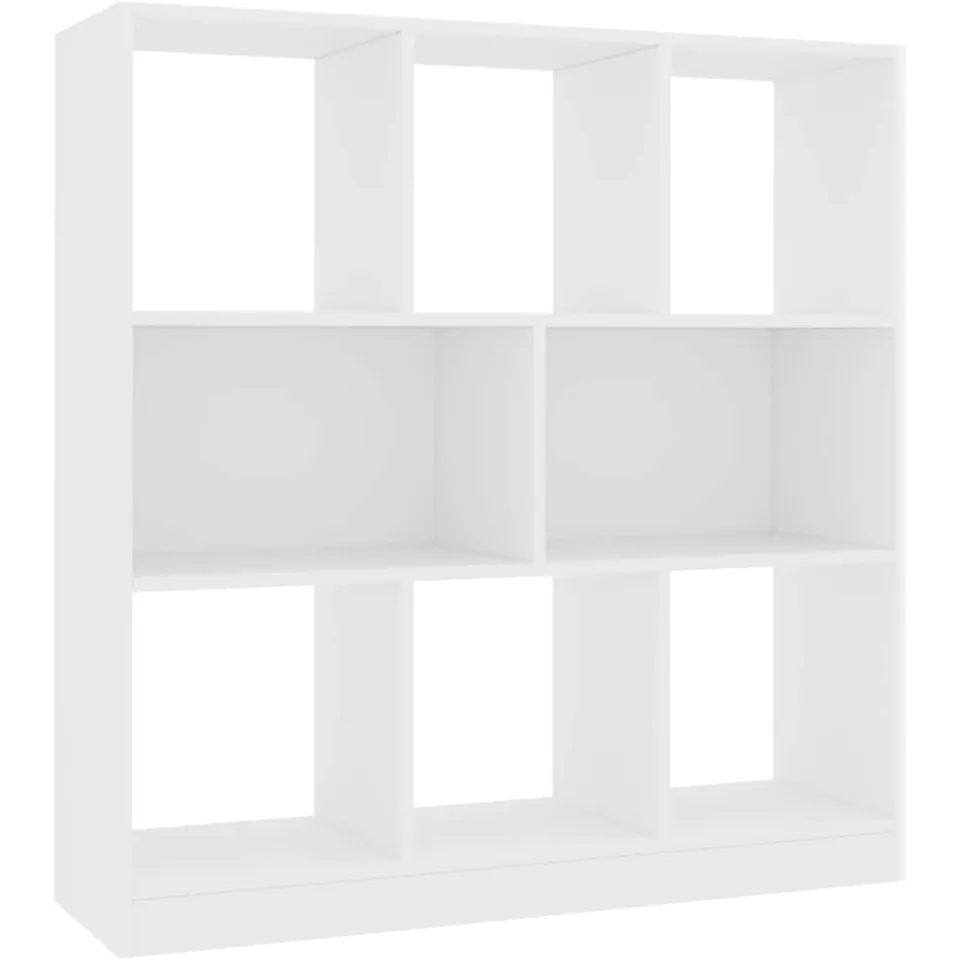 vidaXL Boekenkast 97,5x29,5x100 cm bewerkt hout wit, foto 3