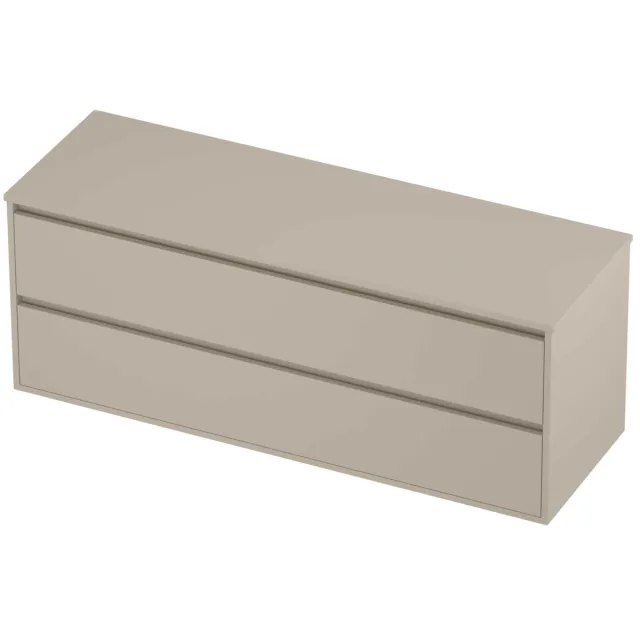 Proline Deck Badmeubelset Greeploos Symmetrisch Kader 140x46x54 cm Soft Linen Beige