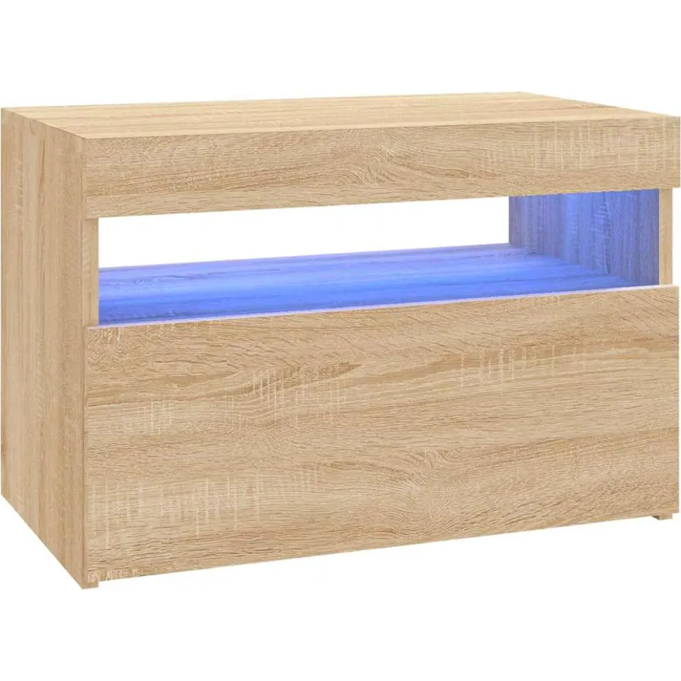 vidaXL Tv-meubel met LED-verlichting 60x35x40 cm sonoma eikenkleurig, foto 3