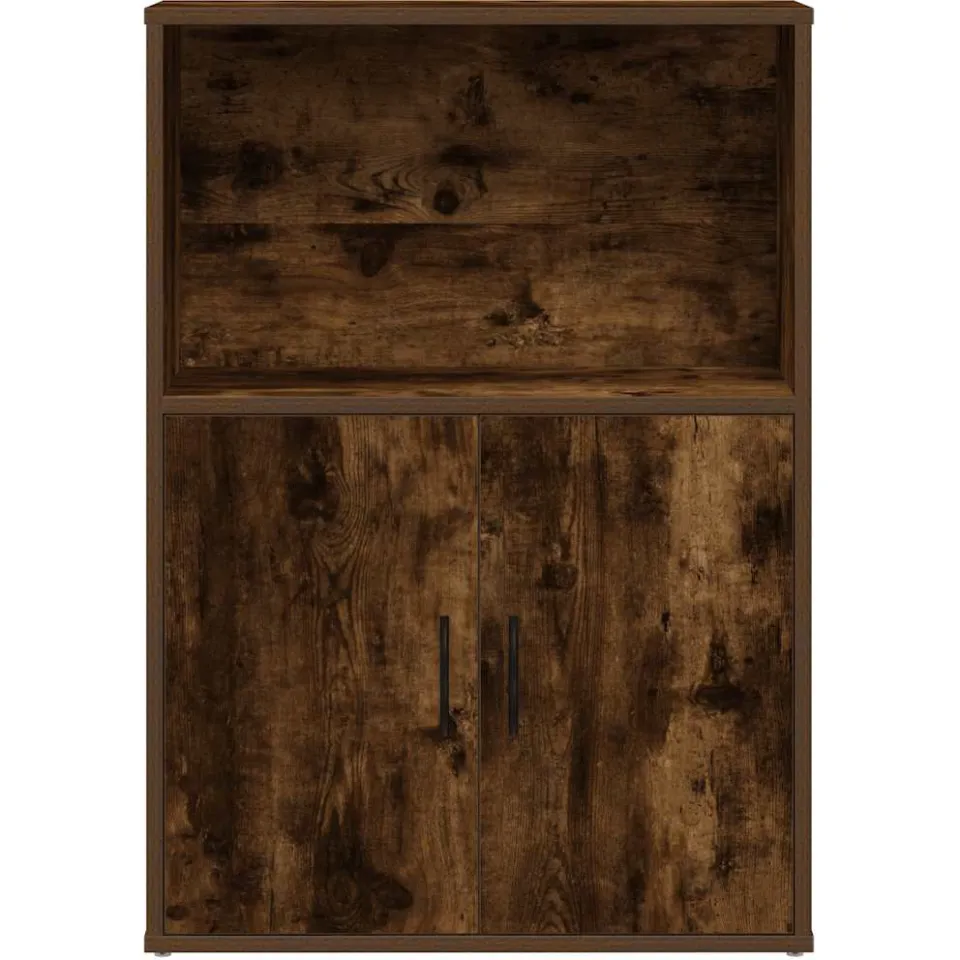 vidaXL Boekenkast 60x24x85 cm bewerkt hout gerookt eikenkleurig, foto 4