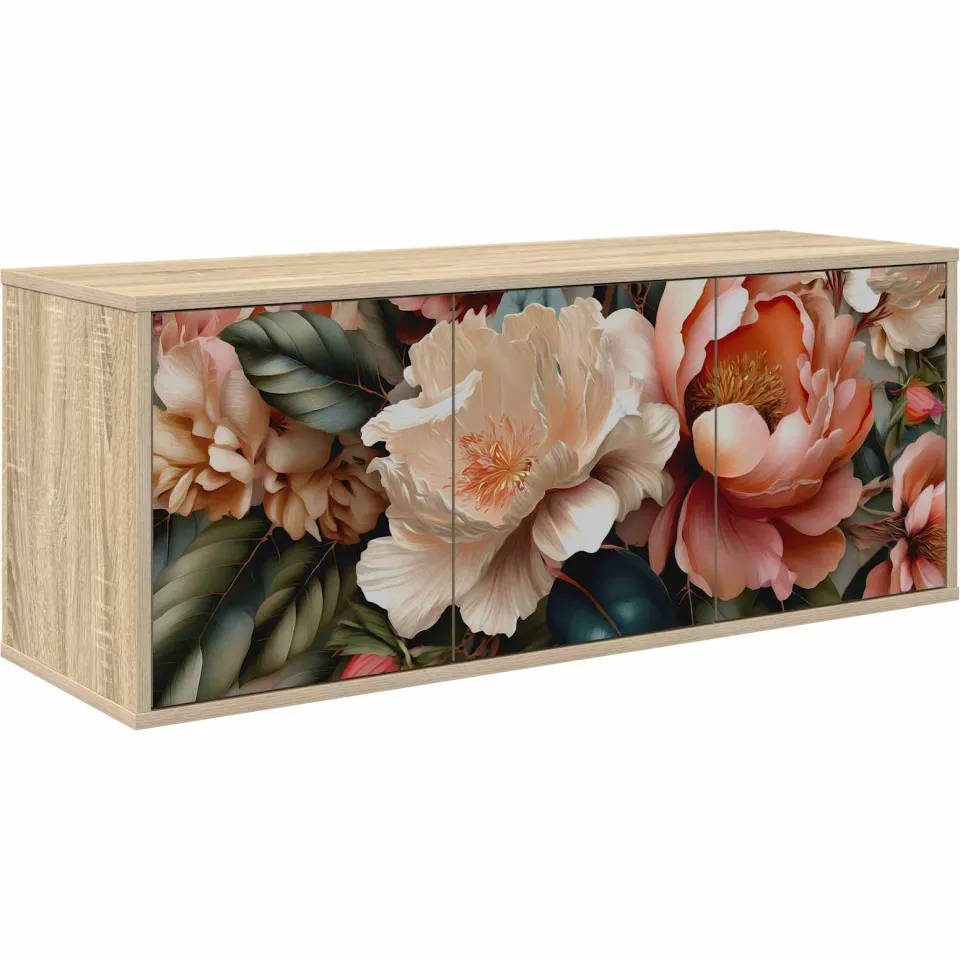 vidaXL Wandgemonteerd tv-meubel BORNE 102 x 33 x 40 cm Sonoma Eiken, foto 3