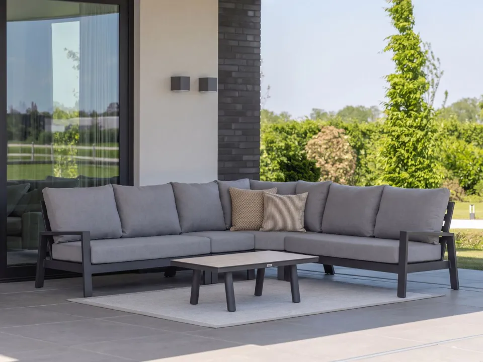 Tierra Outdoor Musone hoek loungeset 5-delig 6-zits grijs, foto 3