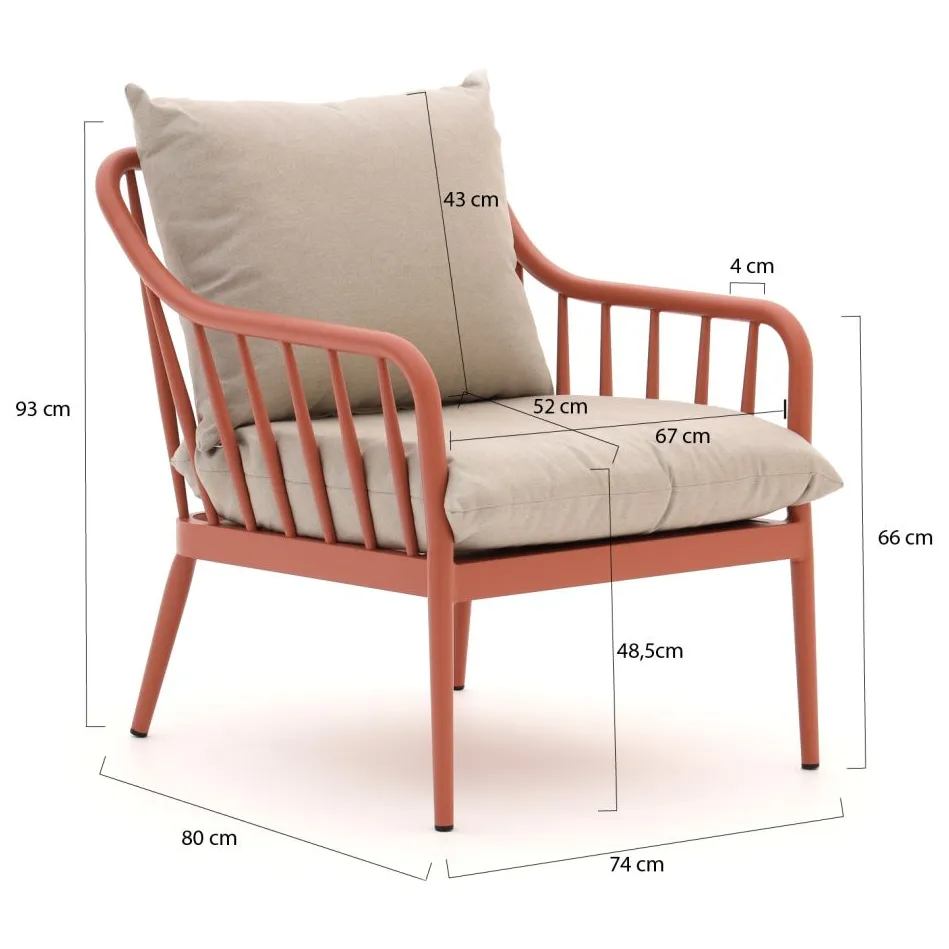 Manifesto Furniture Manifesto Celante lounge tuinstoel oranje, foto 2