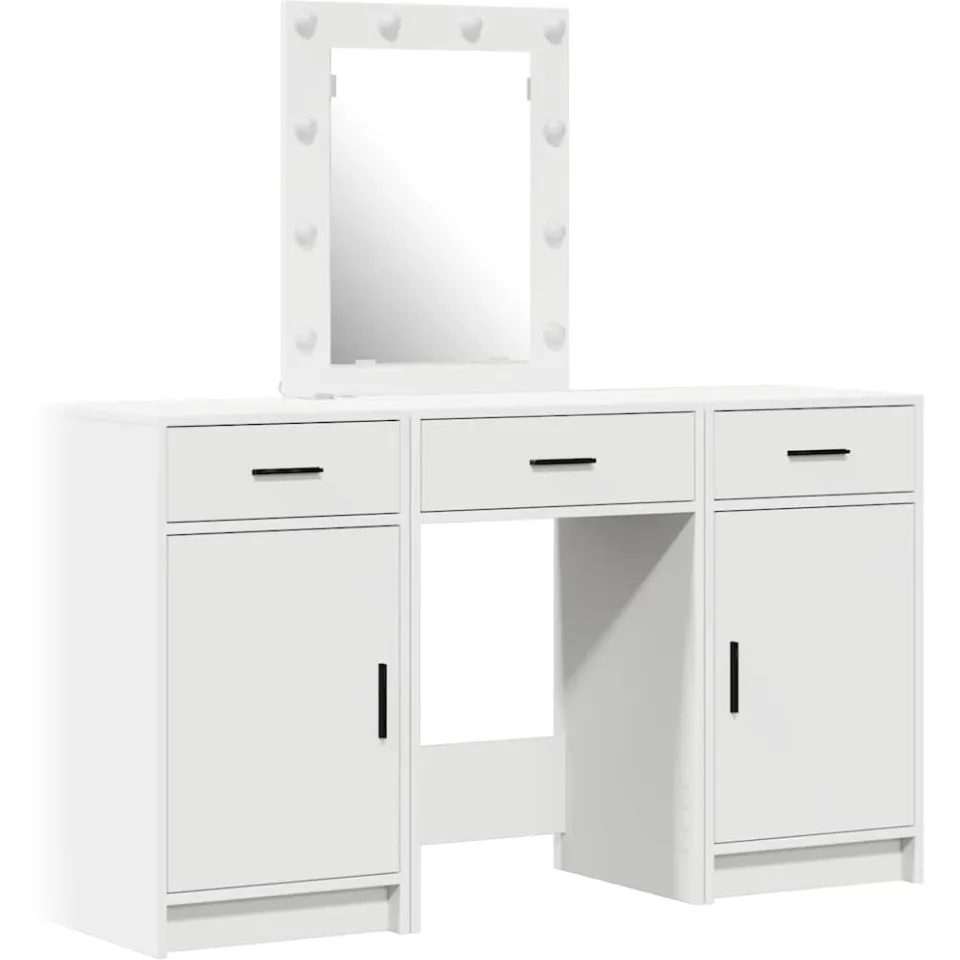 vidaXL Plafondtafel Wit 50 x 41 x 135 cm Bewerkt hout, foto 3