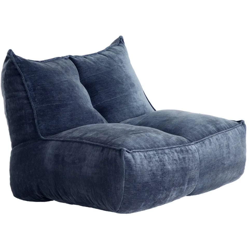 NOUS Living fauteuil Chubby blauw