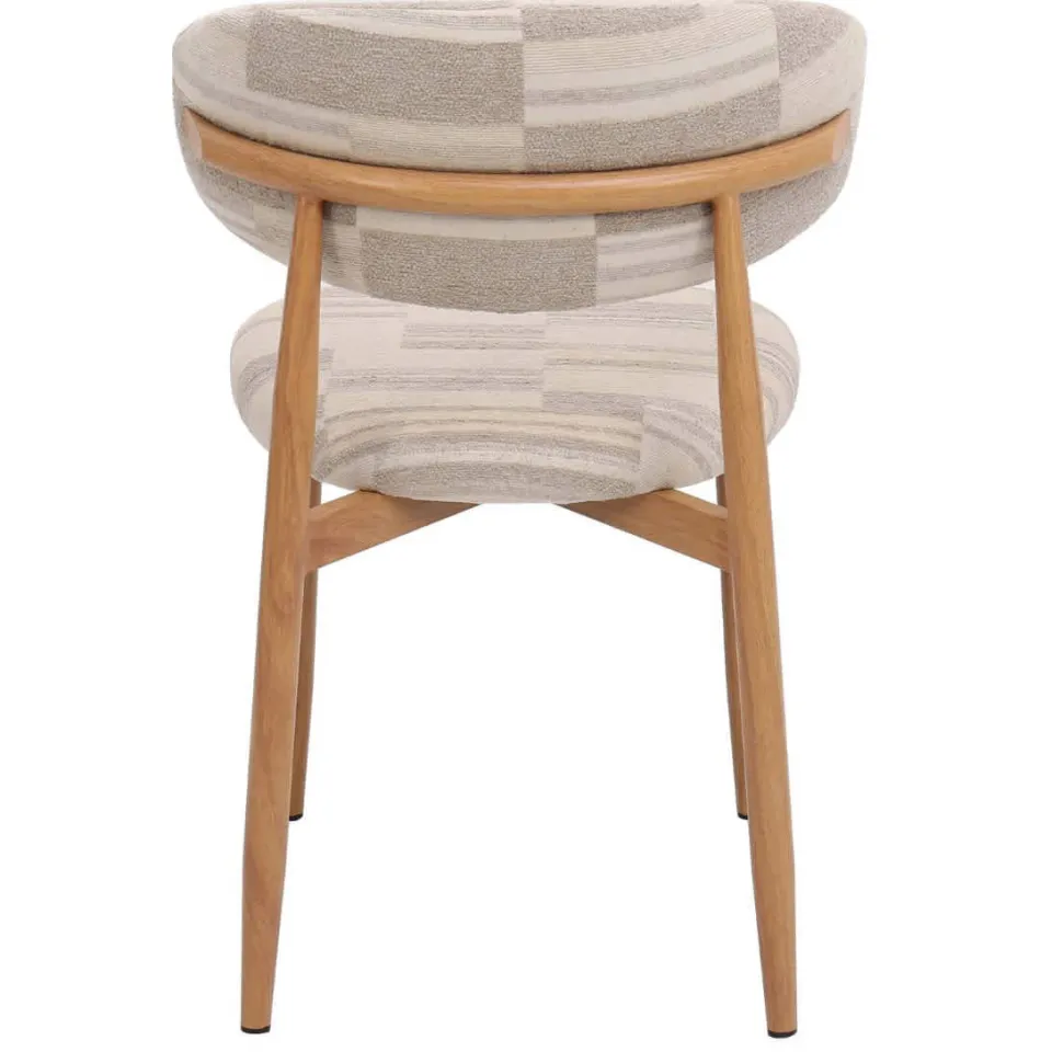 Giga Meubel Skara eetkamerstoel greige beige/eiken, foto 3