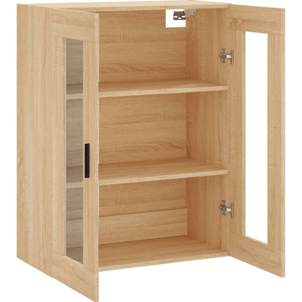 vidaXL Bovenkast 69,5x34x90 cm sonoma eikenkleurig, foto 4