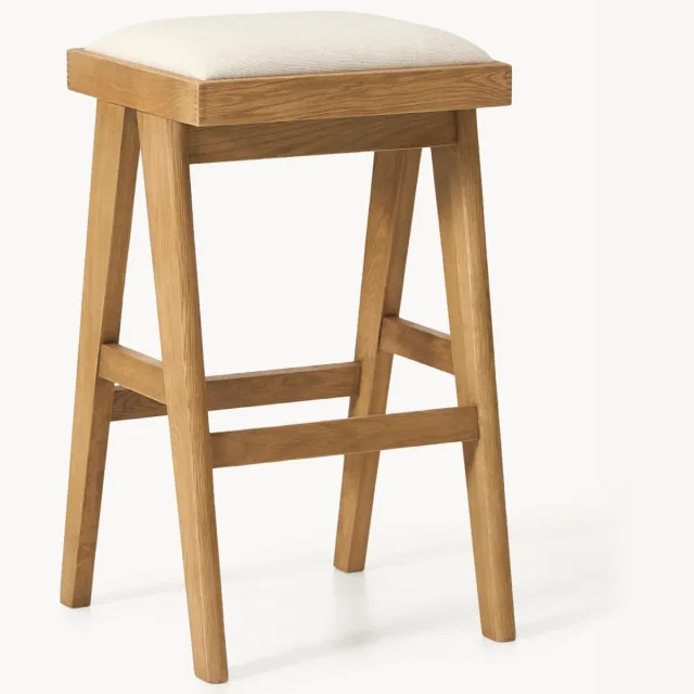 Westwing Collection Barkruk Sissi met vulling Wit