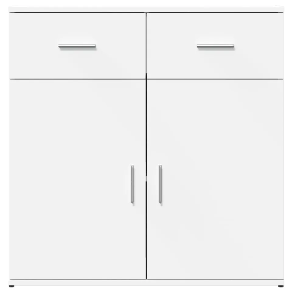 vidaXL Dressoir 79x38x80 cm bewerkt hout wit, foto 4