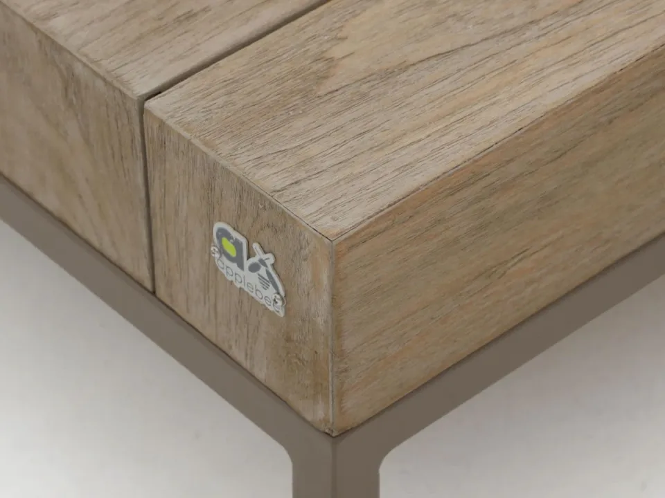 Apple Bee Long Island lounge tuintafel 110x110cm bruin, foto 3
