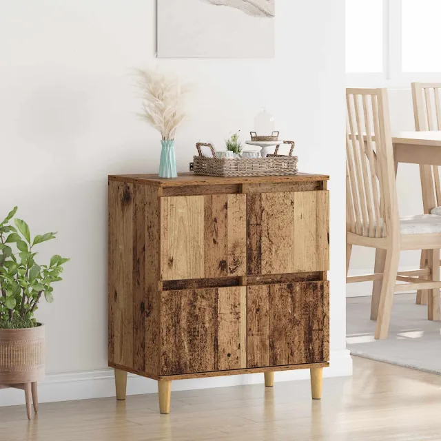 vidaXL Dressoir Oud Hout 60 x 35 x 70 cm Bewerkt hout Bruin