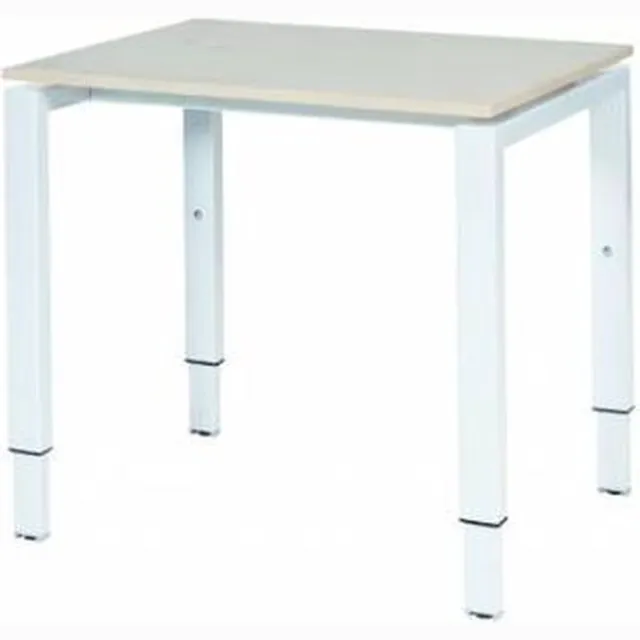 Schaffenburg Verstelbaar Bureau - Domino 80x60 robson - wit frame Wit (RAL9010)/Robson Eiken