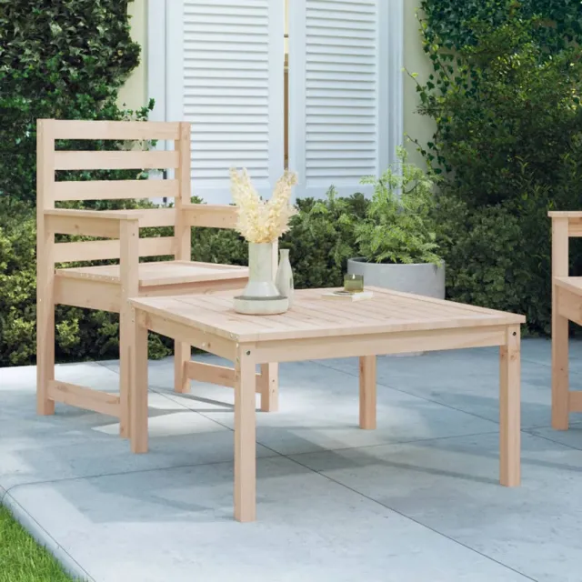 vidaXL Tuintafel 82,5x82,5x45 cm massief grenenhout Bruin
