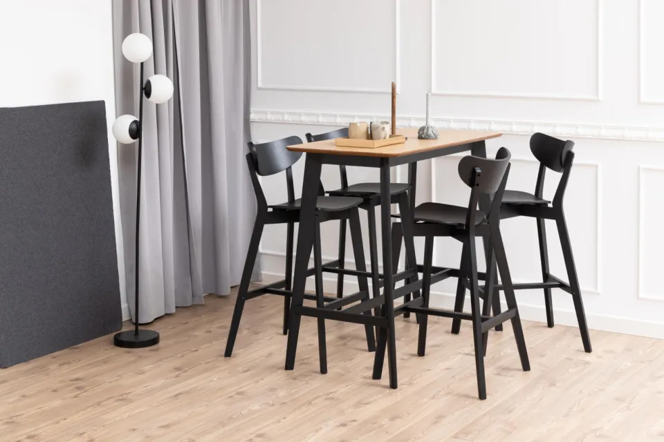 Bendt Bartafel 'Torkil' Eiken met zwart onderstel, 120 x 60cm, foto 4