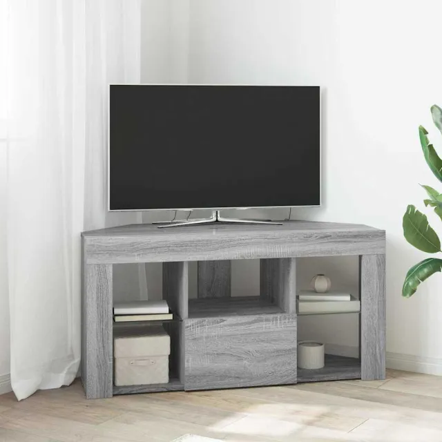 vidaXL Hoek LED TV Kast 100 x 40 x 50 cm Grijs Sonoma Bewerkt hout