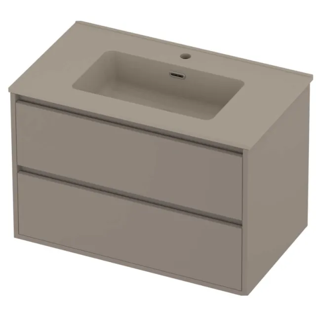 Proline Tribute Badmeubelset Porselein Elegant 1 Gat 80x46x54 cm Mat Crème Cotton Clay Beige