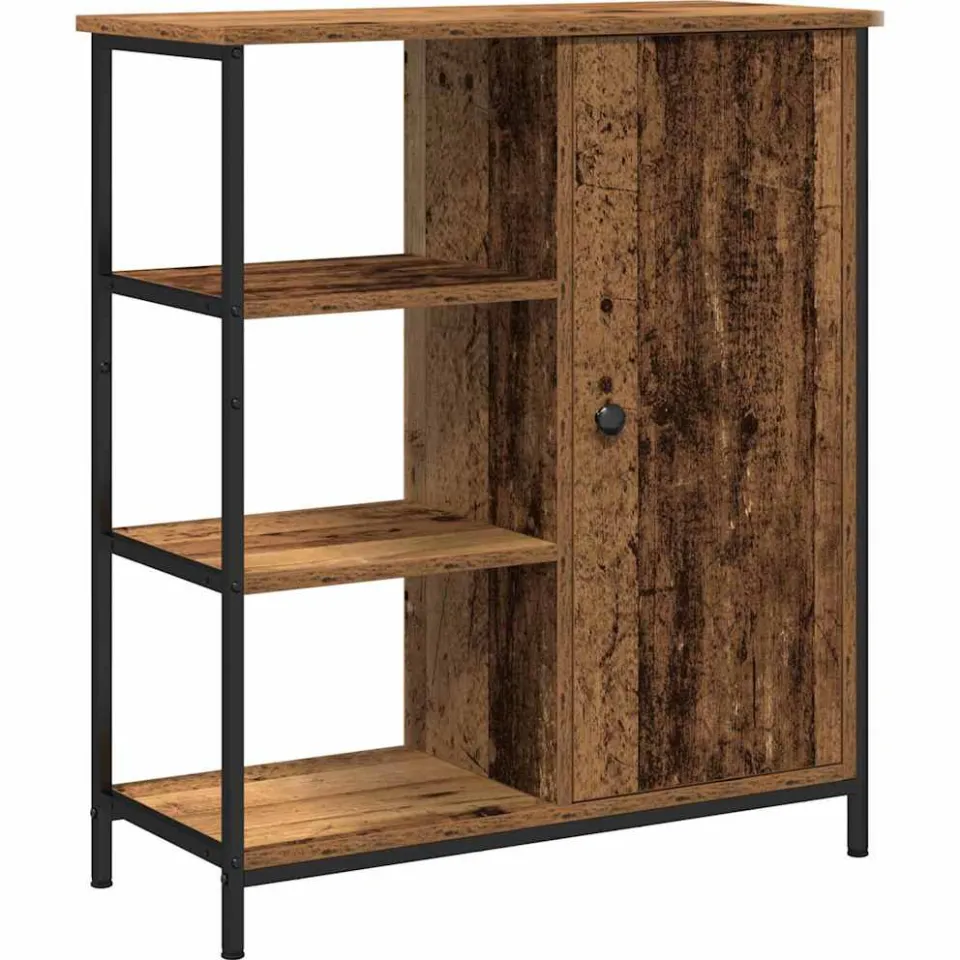 vidaXL Dressoir Oudhout 70 x 30 x 80 cm bruin, foto 3