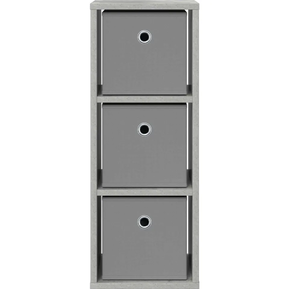 vidaXL Dressoir Beton Grijs 25,5 x 22 x 69,5 cm, foto 4