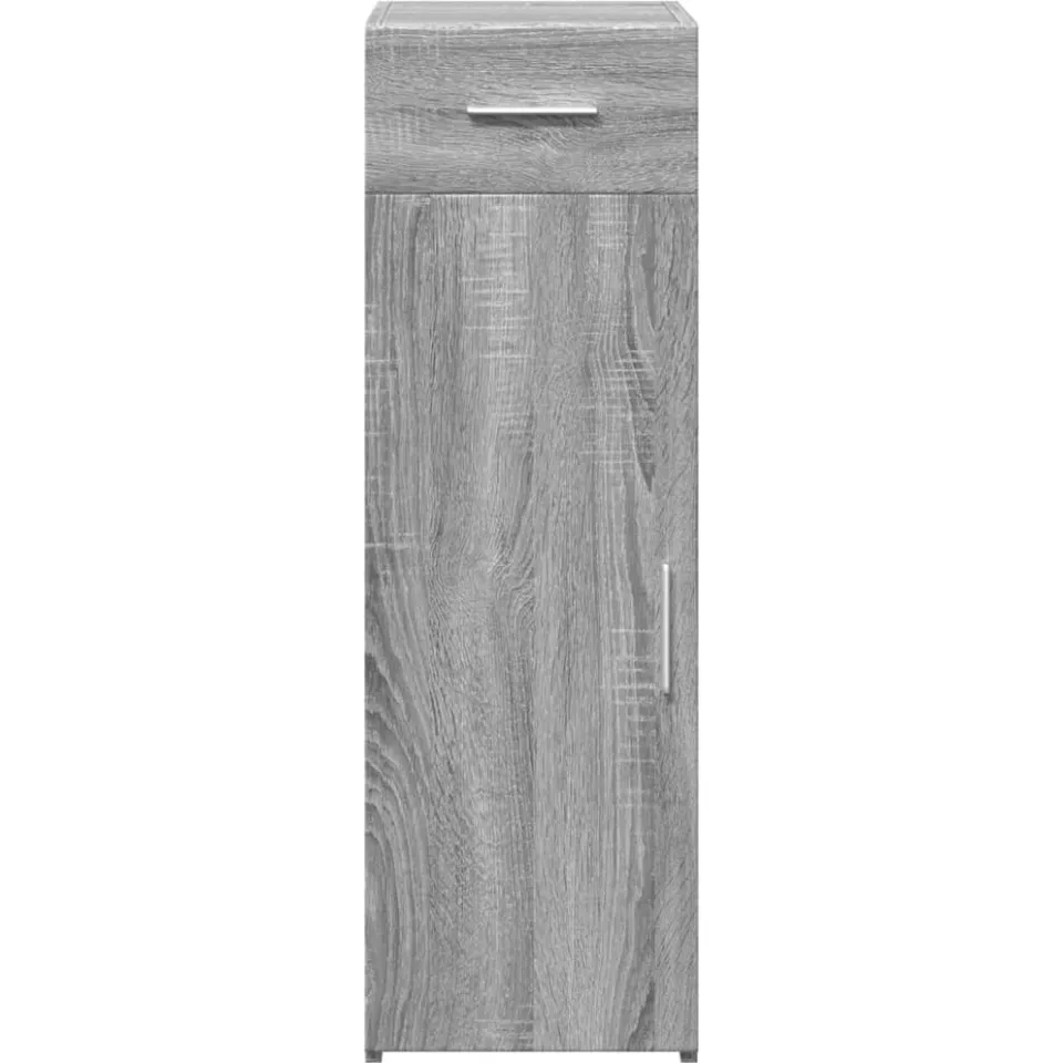vidaXL Dressoir 30x42,5x93 cm bewerkt hout grijs sonoma eikenkleurig, foto 4