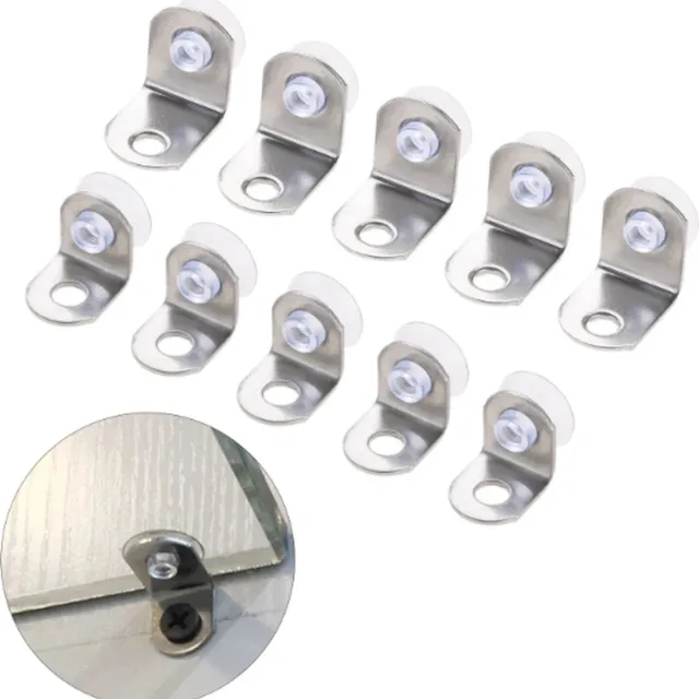 FSW-Products Plankdragers - 4 Stuks - Plankdrager - Plankendrager - Dragers voor in kasten - RVS - Legplankdrager - Schapdrager - Kastdrager Zilver