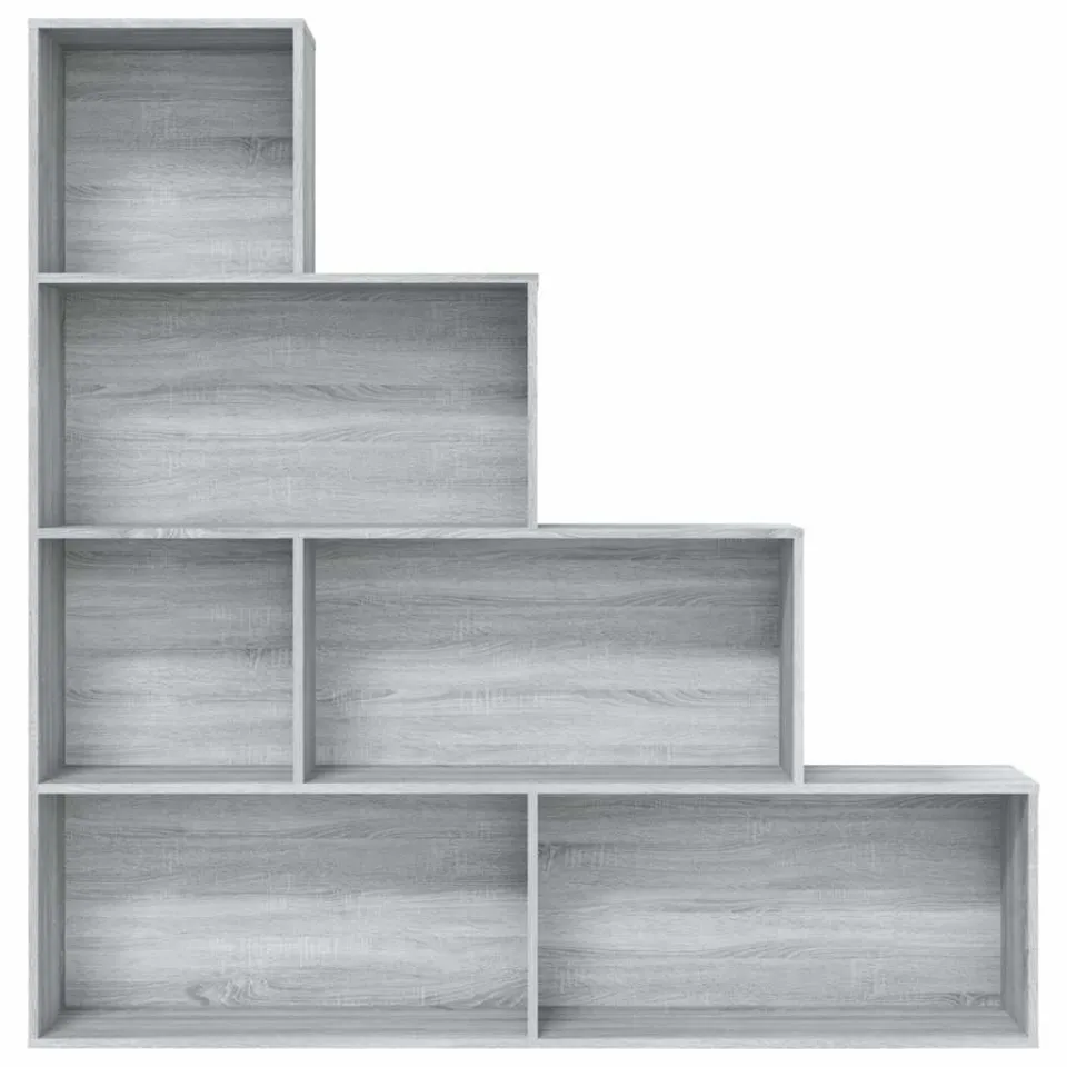 vidaXL Boekenkast 155x24x160 cm grijs sonoma eikenkleurig, foto 4