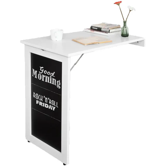 Happiq Wandtafel - Voor Keuken of Eetkamer - Met Memobord - Wit