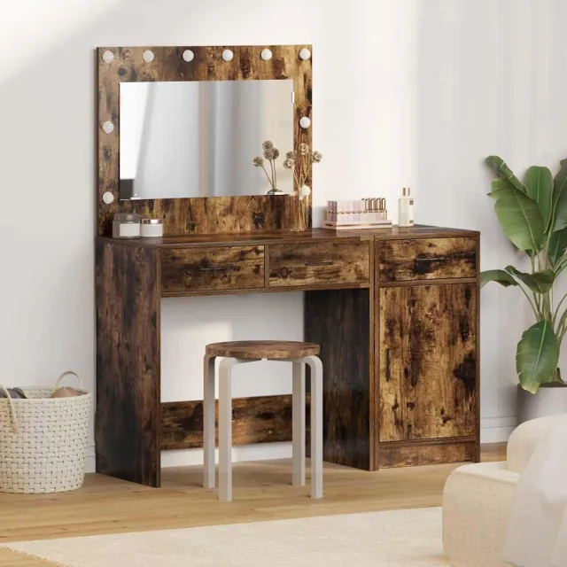 vidaXL Plafondtafel 2 st Bruin 40 x 41 x 75 cm Bewerkt hout, foto 2