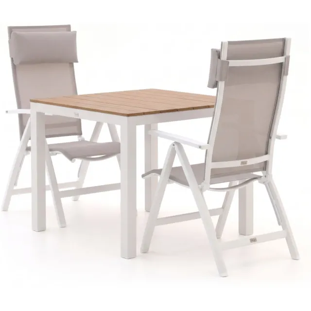 Bellagio tuinmeubelen Bellagio Avenza/Fidenza 90cm dining tuinset 3-delig verstelbaar, foto 2
