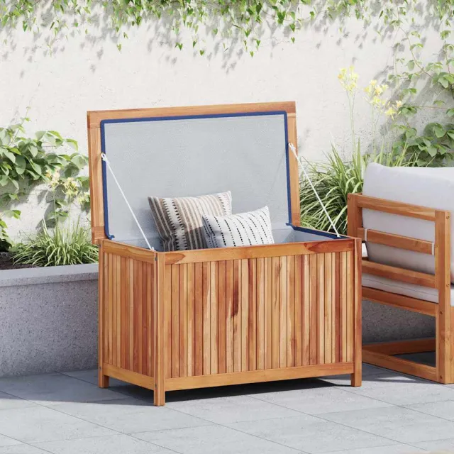 vidaXL Opbergbox 90x50x58 cm massief teakhout bruin, foto 2