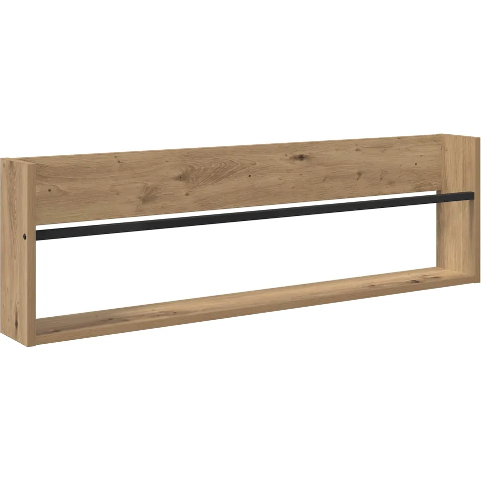 vidaXL Tijdschrift Rek Artisan Eiken 100 x 12 x 30 cm Bewerkt hout, foto 3