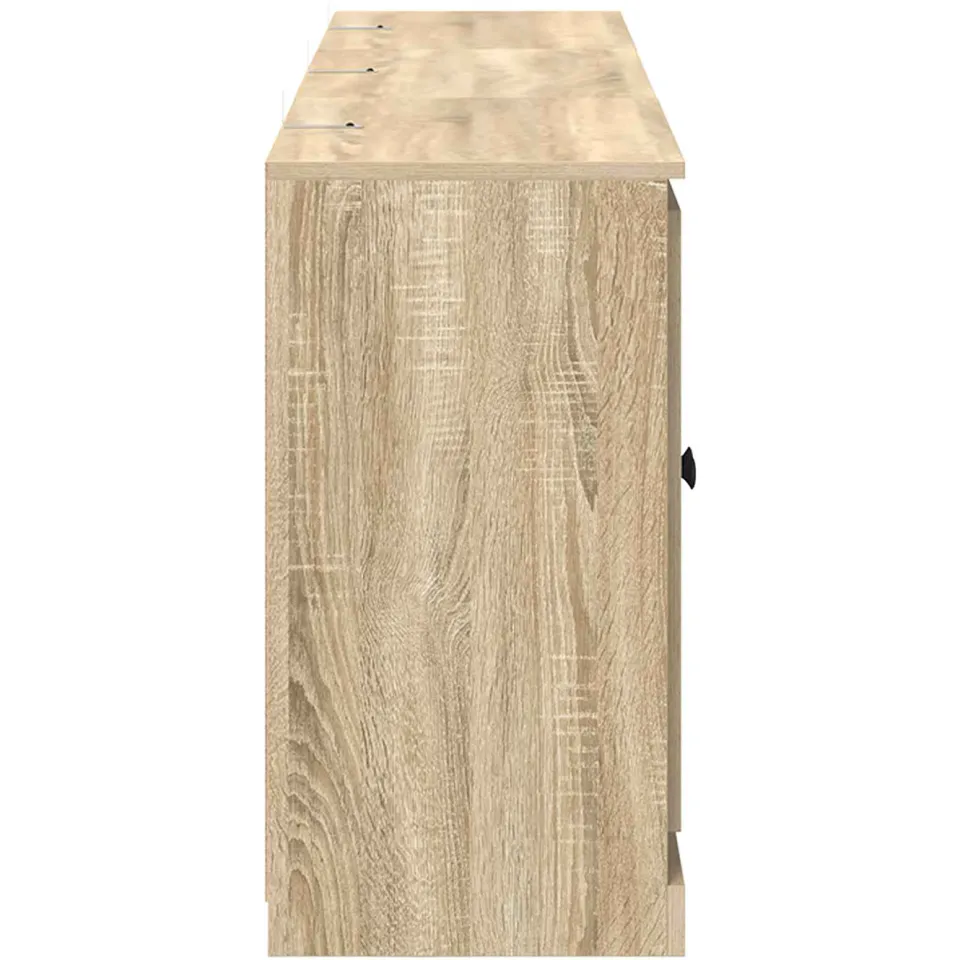vidaXL Dressoirs 3 st bewerkt hout sonoma eiken, foto 3