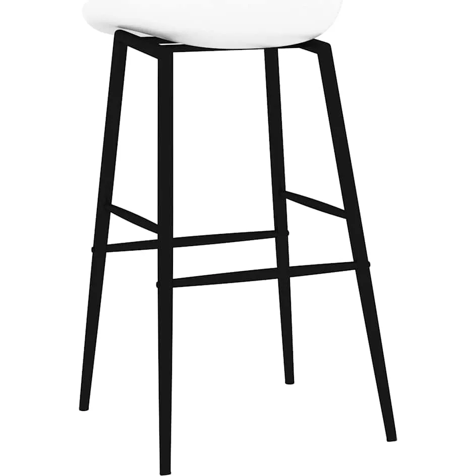 vidaXL Barstoelen 2 st wit, foto 4
