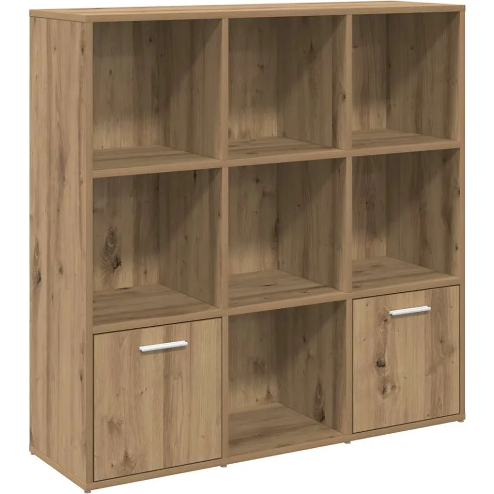 vidaXL Boekenkast 98x29x97,5 cm bewerkt hout artisanaal eikenkleur Bruin