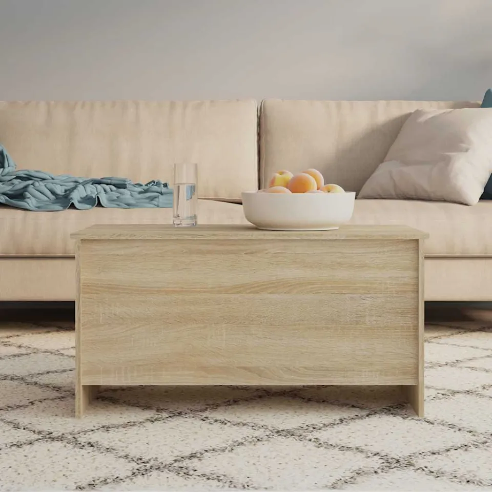 vidaXL Salontafel 102x55,5x52,5 cm bewerkt hout sonoma eikenkleurig, foto 3