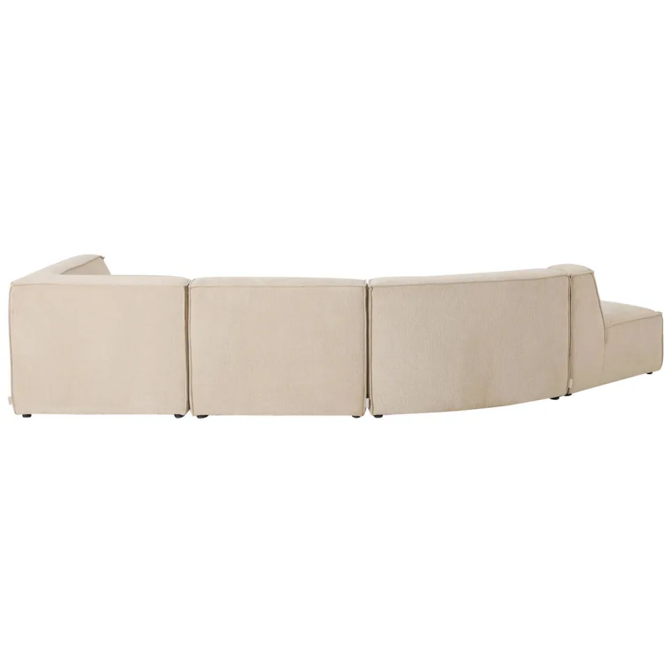 NOUS Living hoekbank met ronde hoek Newton - beige, foto 3