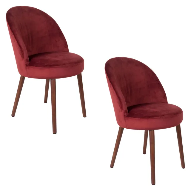 Dutchbone Barbara eetkamerstoel bordeaux