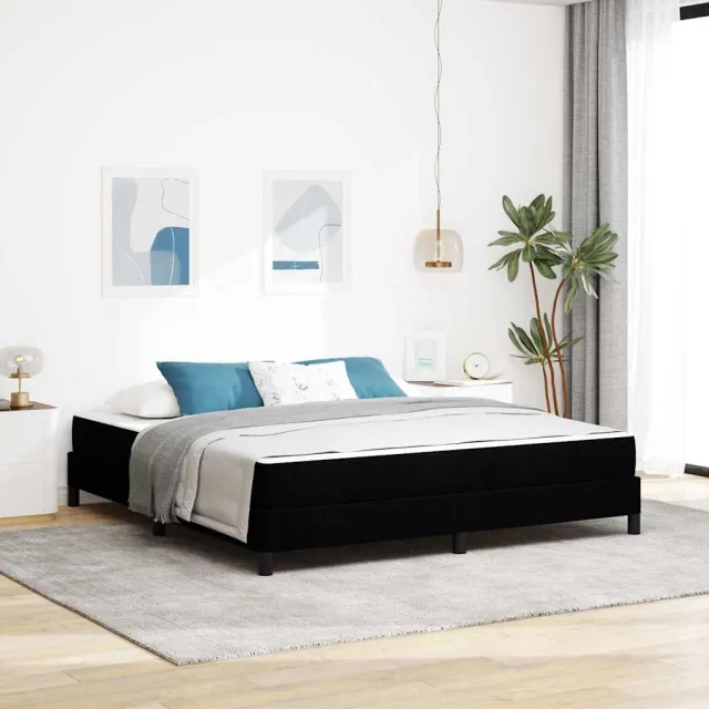 vidaXL Boxspringbed Zwart 180 x 200 cm Stof
