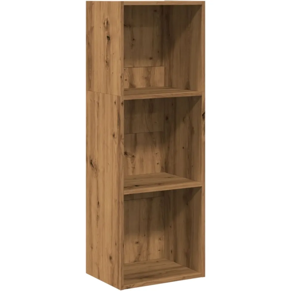 vidaXL Boekenkast 40x30x114 cm bewerkt hout artisanaal eikenkleurig, foto 3