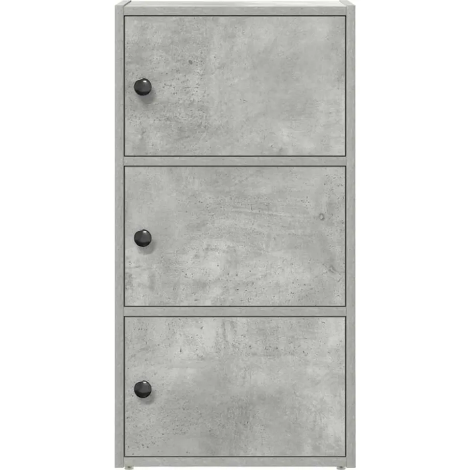 vidaXL Boekenkast 40x24x77 cm bewerkt hout betongrijs grijs, foto 4