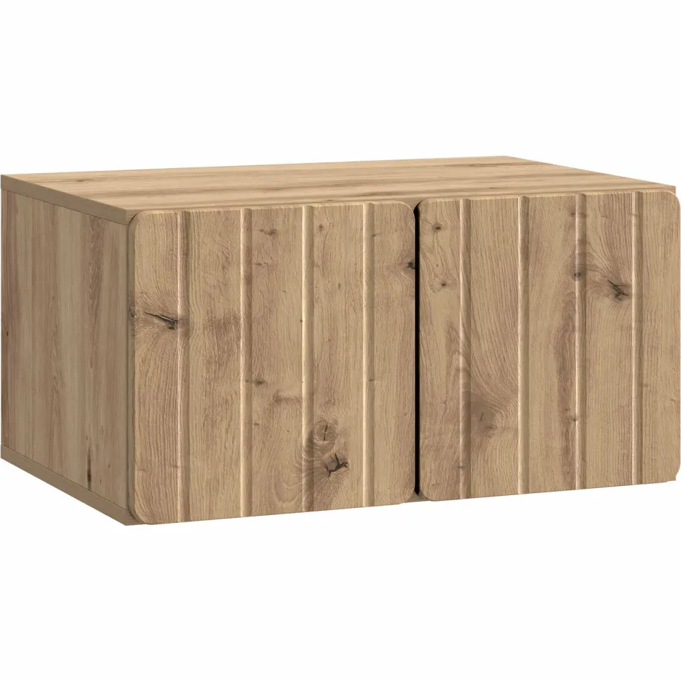 vidaXL Wandbeugel TV-kast 59,5 x 41 x 30 cm Artisanaal eiken Bruin