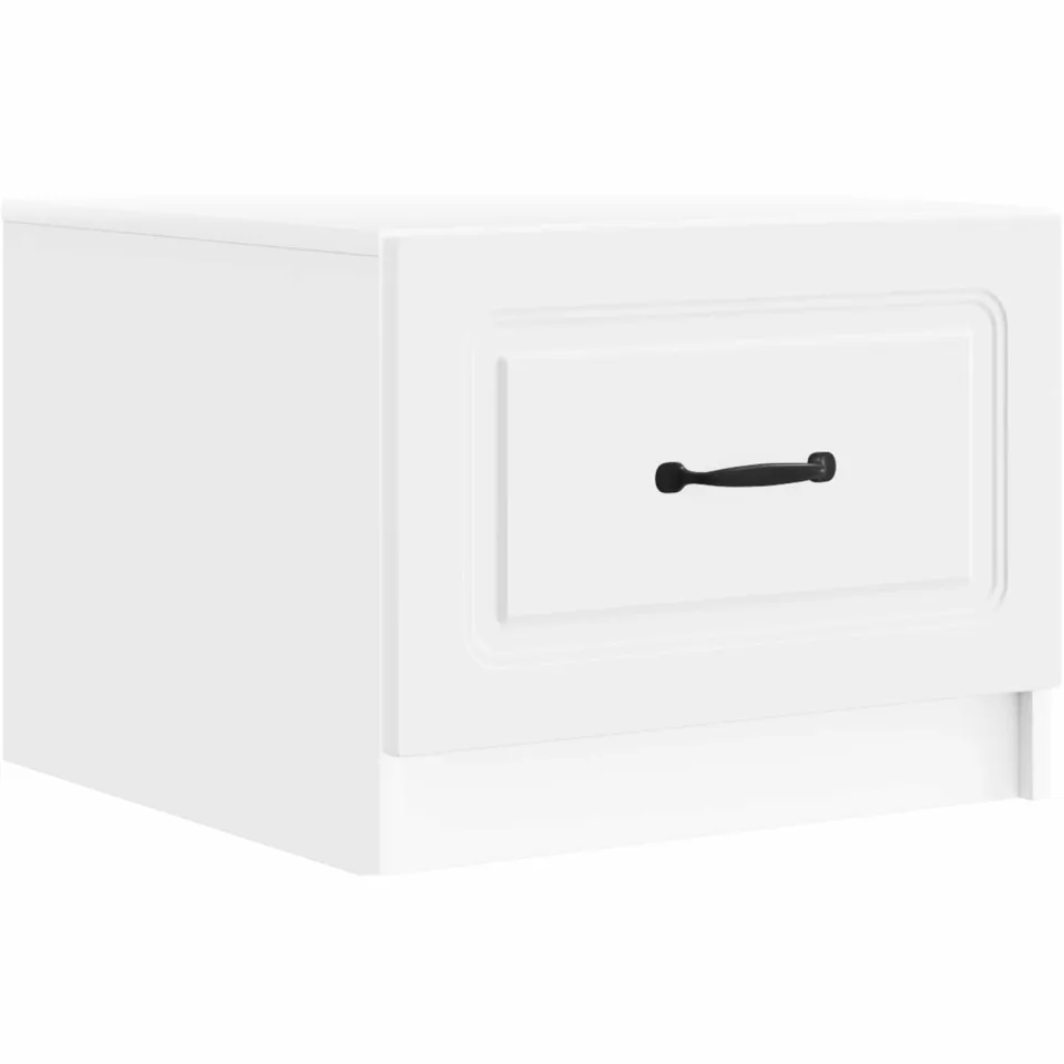 vidaXL Salontafel met lade Wit 49 x 50 x 37 cm Bewerkt hout, foto 3
