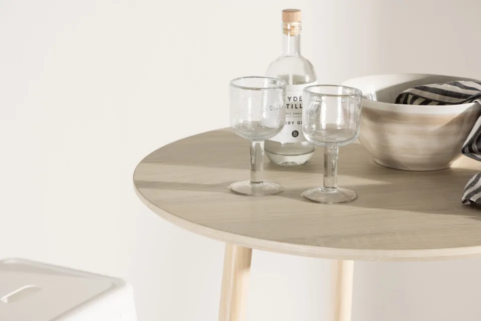 Nohr Ronde Bartafel 'Quennel' 70cm, kleur Whitewash, foto 4