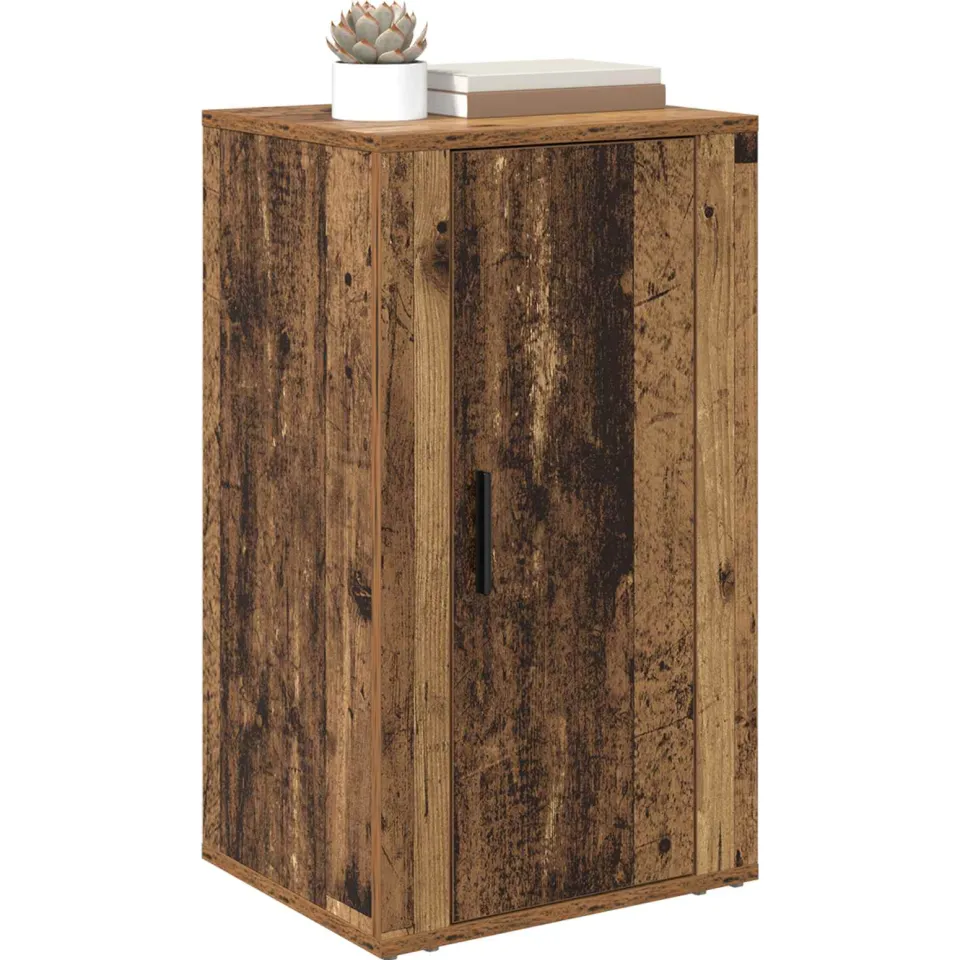 vidaXL Dressoir Oudhout 40 x 33 x 70 cm Bewerkt hout Bruin