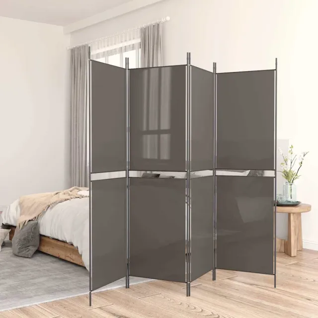 vidaXL Kamerscherm met 5 panelen 250x220 cm stof antracietkleurig, foto 2