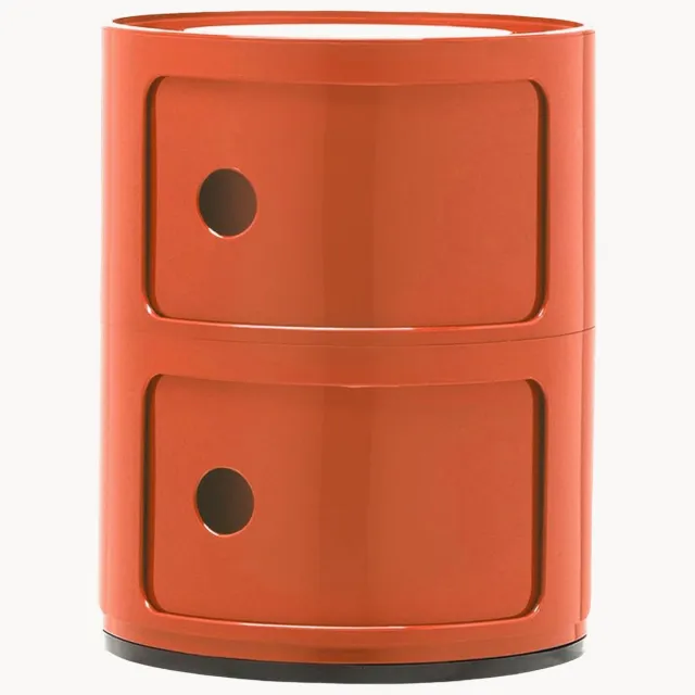 Kartell Design container Componibili, 2 modules, H 40 cm Oranje