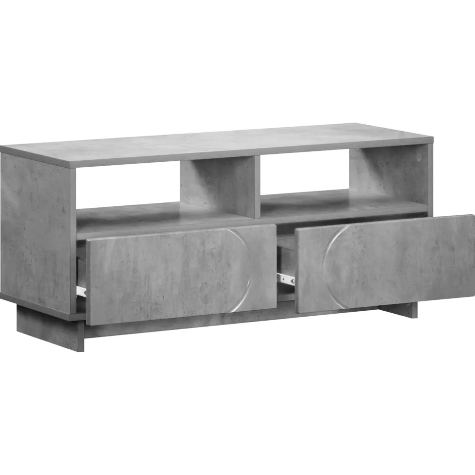 vidaXL TV-standaard 90 x 34.5 x 40 cm Betongrijs Bewerkt hout grijs