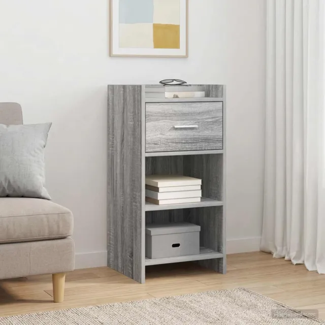 vidaXL Dressoir Grijs Sonoma 40 x 36 x 80 cm Bewerkt hout