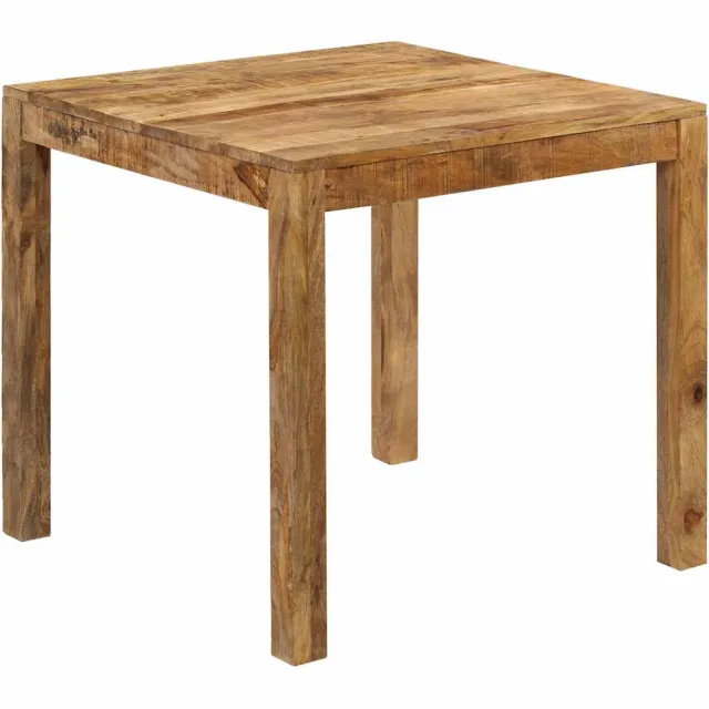 vidaXL Eettafel 82x80x76 cm massief mangohout bruin